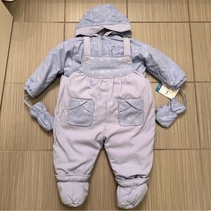 Vintage Baby London Fog Snowsuit Bunting Outfit two pieces winter warm 90s NWT
